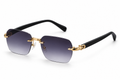 The Graphite sunglasses, gold frame with grey gradient lenses