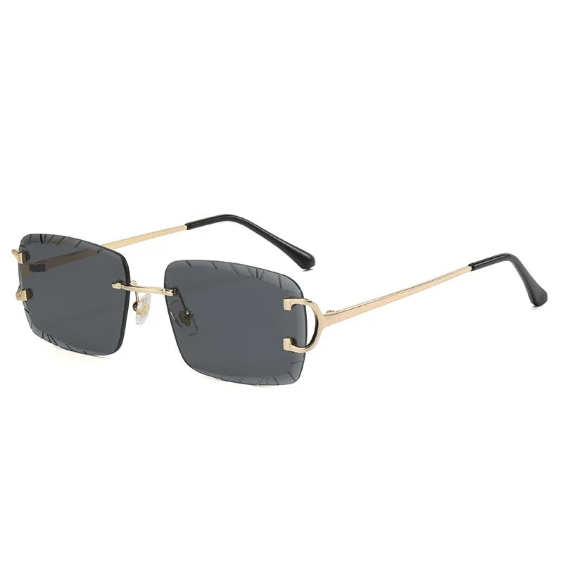 The Citrine sunglasses, gold frame with black lenses [Gold Black]