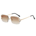 The Citrine sunglasses, gold frame with brown gradient lenses [Gold Brown Fade]