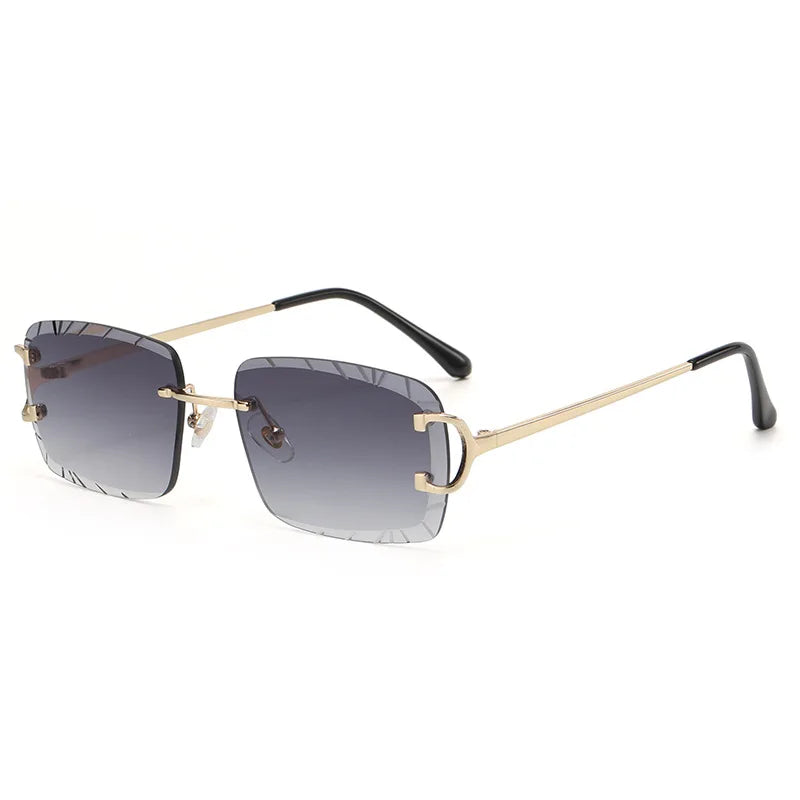 The Citrine sunglasses, gold frame with grey gradient lenses [Gold Grey Fade]